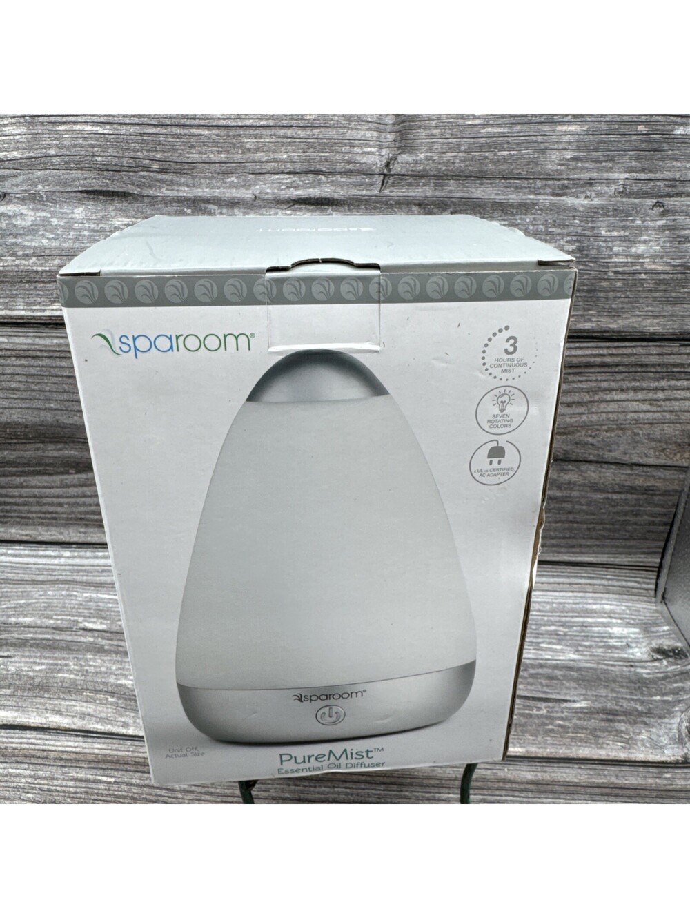 SpaRoom PureMist Ultrasonic Essential Oil Aromarherapy Diffuser for Medium Rooms